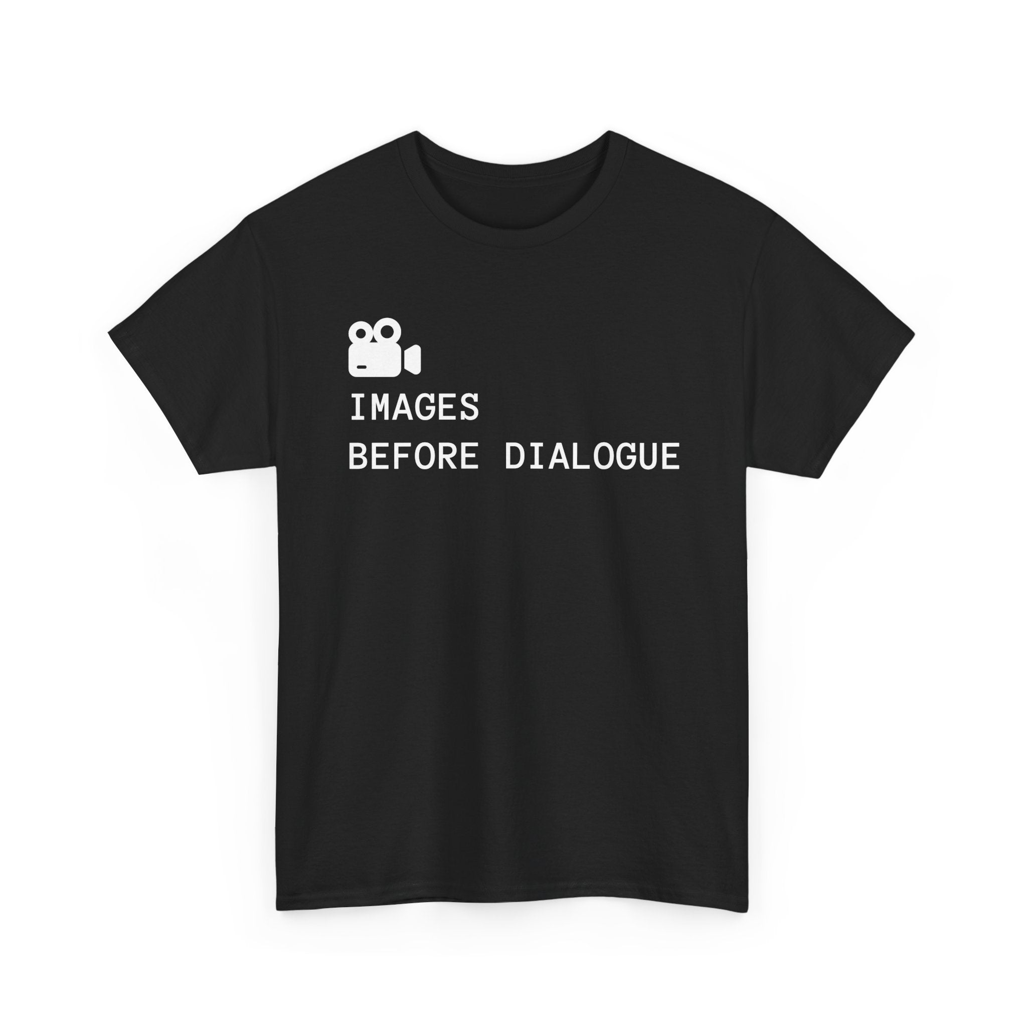 Images Before Dialogue T-Shirt – Film & Cinema Graphic Tee
