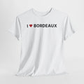 I Love Bordeaux White Tee – Bordeaux France Graphic T-Shirt for Travel & Streetwear