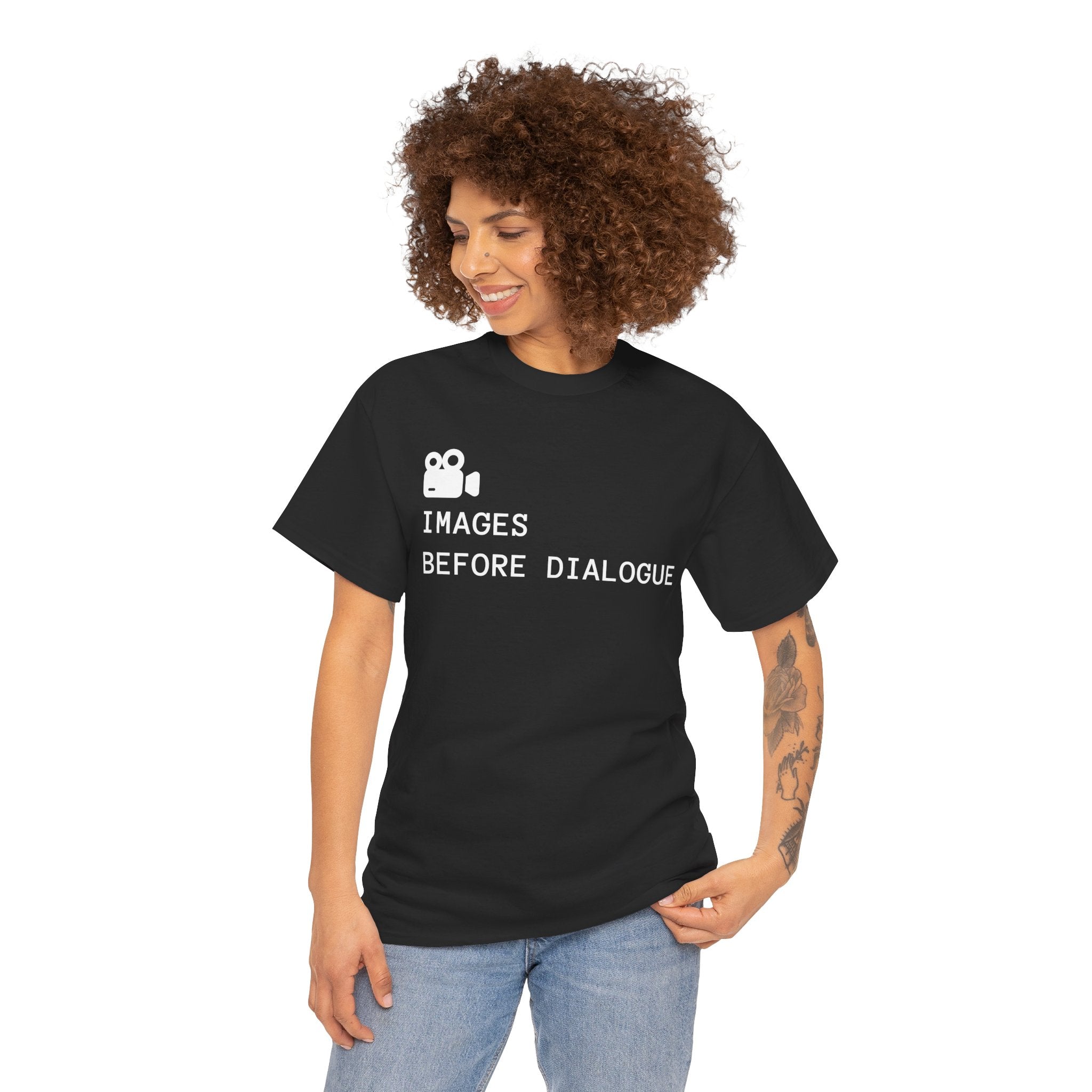 Images Before Dialogue T-Shirt – Film & Cinema Graphic Tee