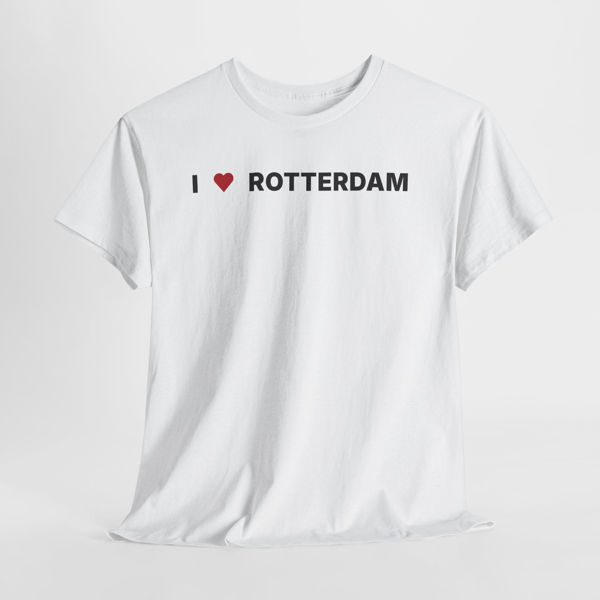I Love Rotterdam White Tee – Rotterdam Netherlands Graphic T-Shirt for Travel & Streetwear