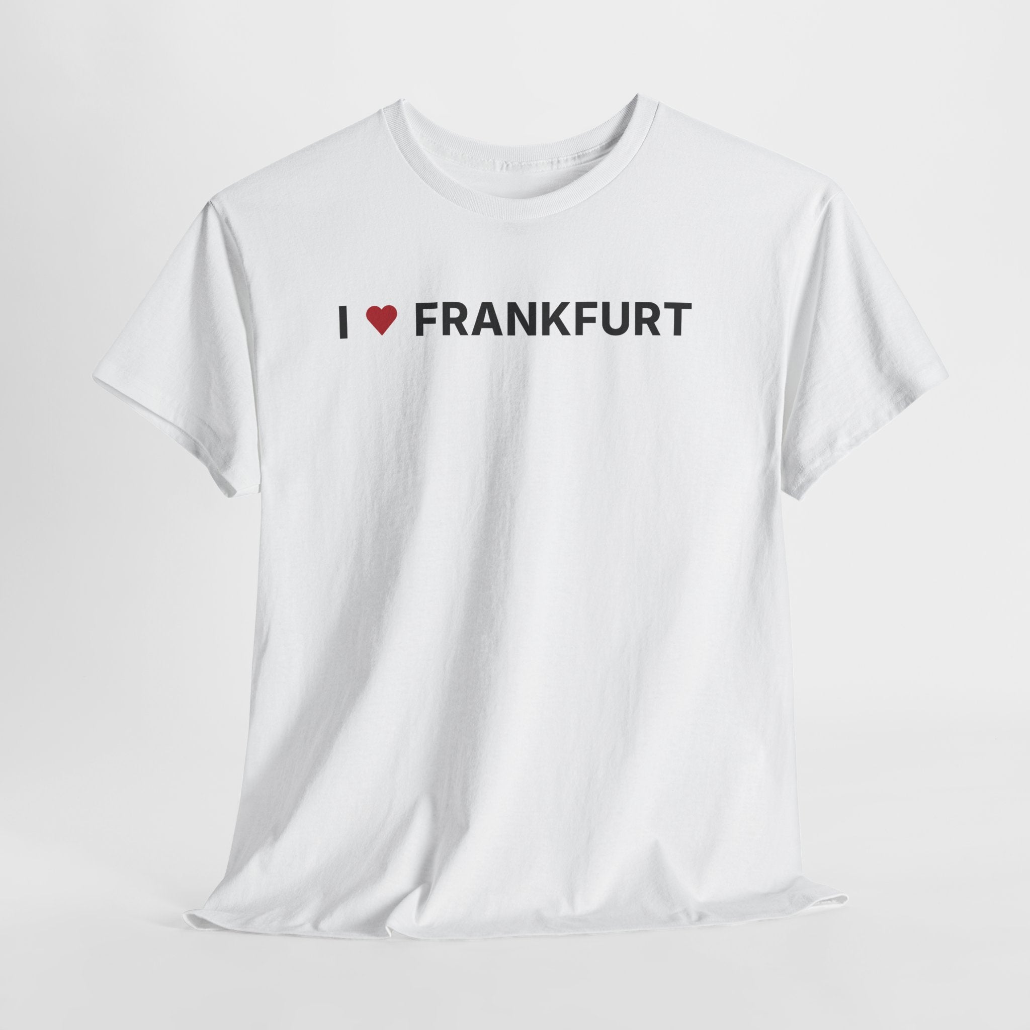 I Love Frankfurt White Tee – Frankfurt Germany Graphic T-Shirt for Travel & Streetwear