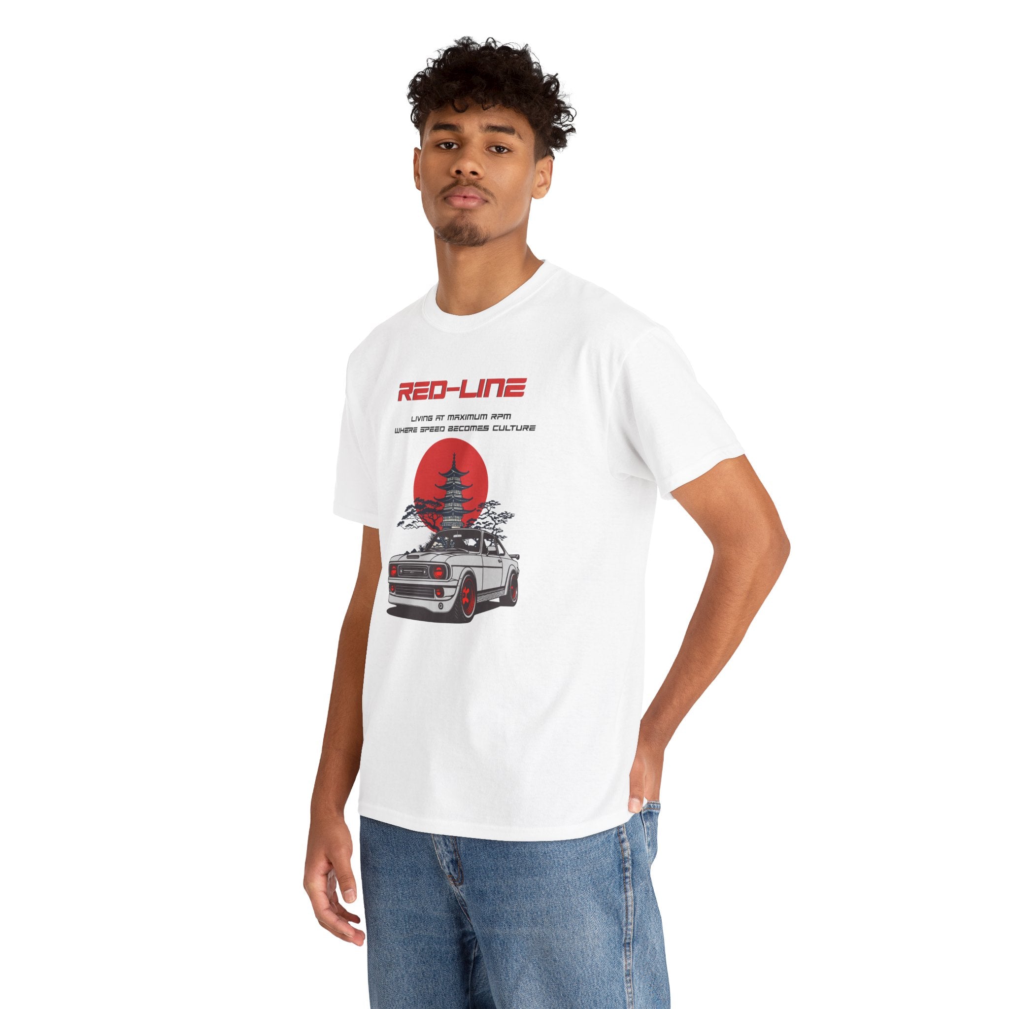 Redline T-Shirt – Car Culture & High RPM Racing Graphic Tee