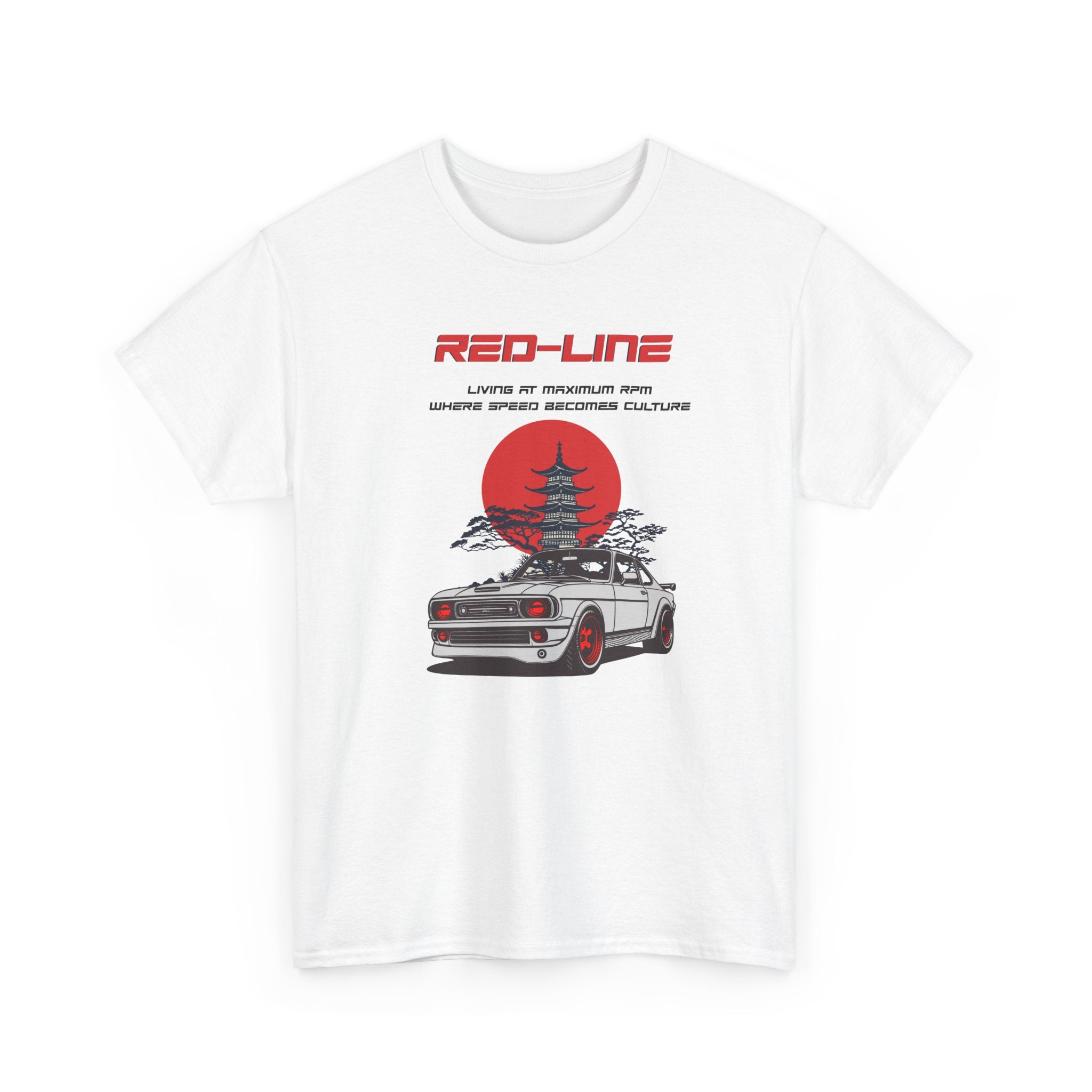 Redline T-Shirt – Car Culture & High RPM Racing Graphic Tee