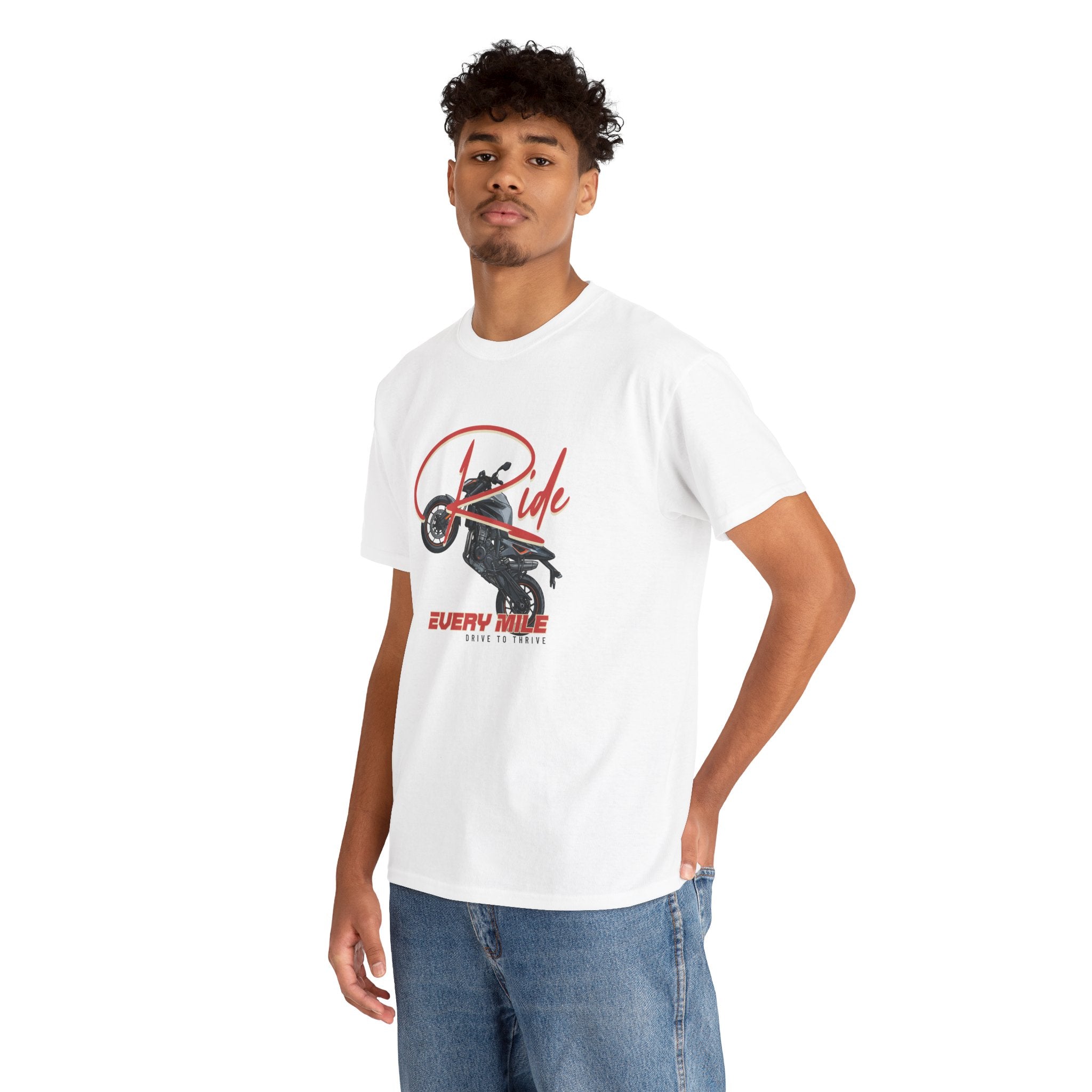 Ride Every Mile T-Shirt – Motorcycle Road & Biker Streetwear Tee