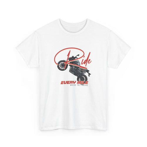 Ride Every Mile T-Shirt – Motorcycle Road & Biker Streetwear Tee