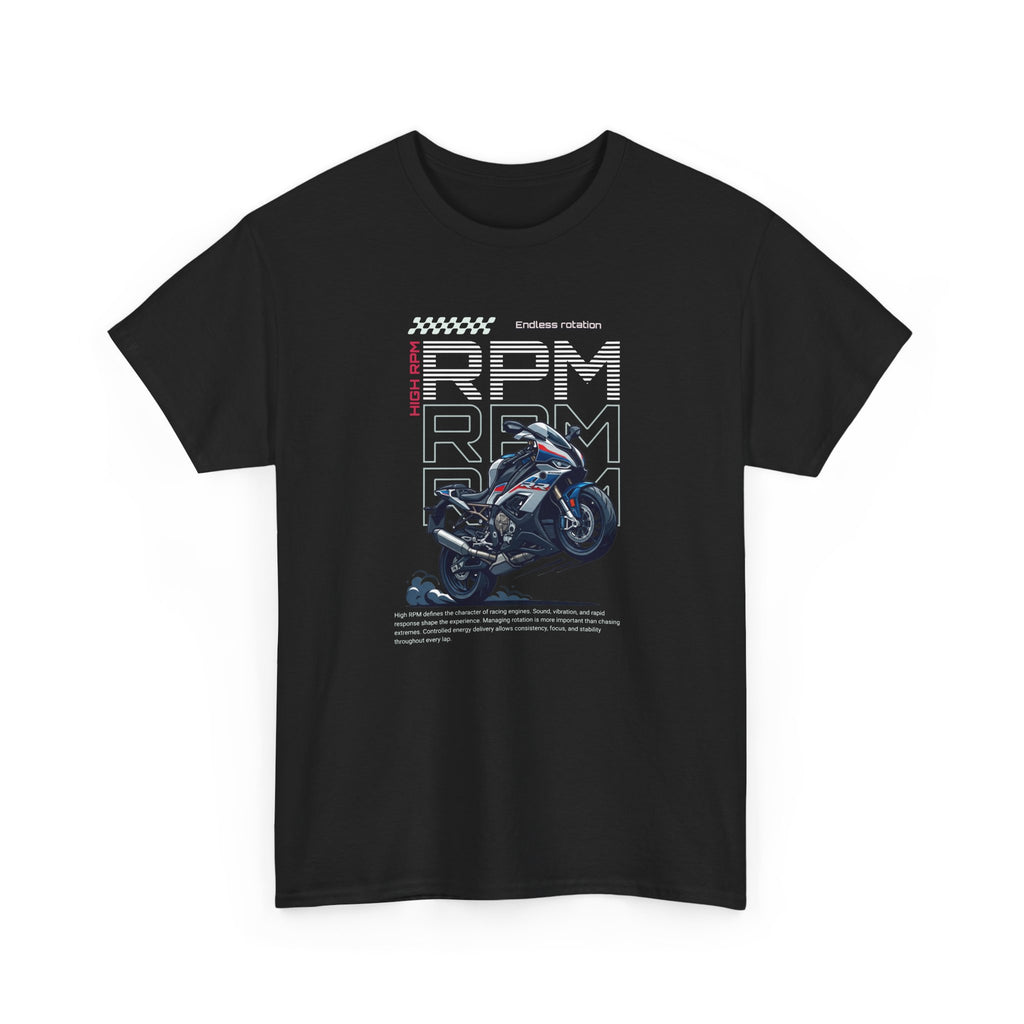 RPM T-Shirt – Motorcycle Streetwear & Engine Speed Graphic Tee