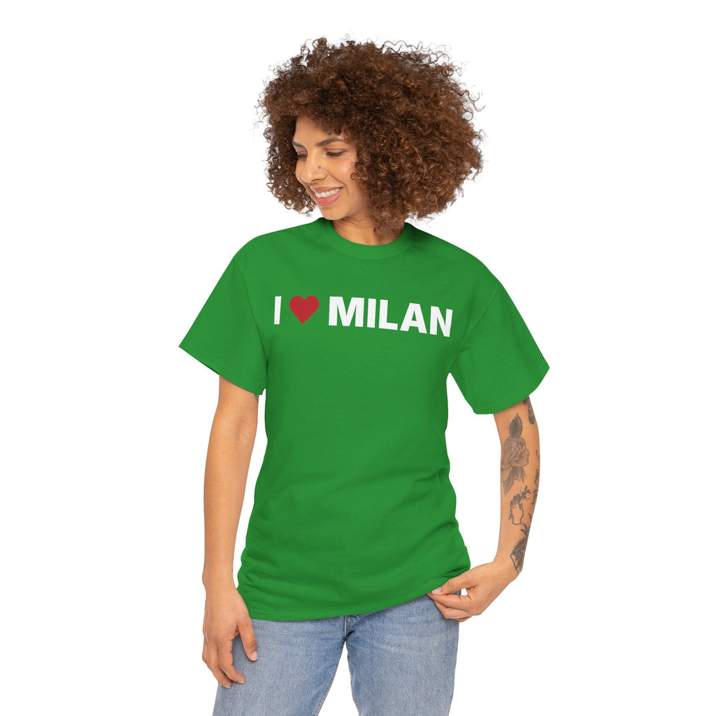I Love Milan T-Shirt – Stylish Milan Italy Graphic Tee for Travel & Fa…

