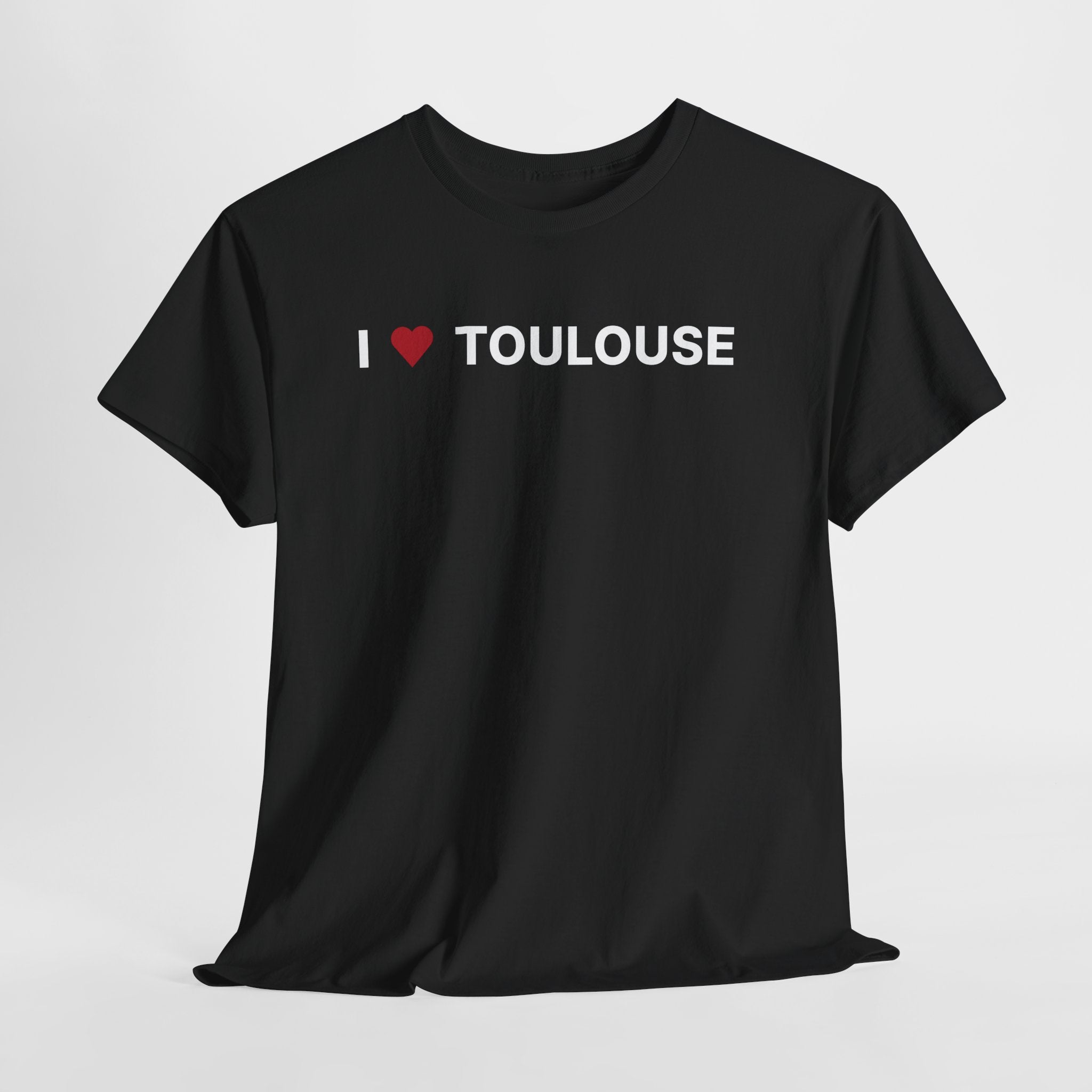 Black t-shirt with a colorful mermaid graphic and text 'I ❤️ MY GILL FRIEND' on a white background.  I Love Toulouse T-Shirt – Toulouse France Graphic Tee for Travel & Streetwear