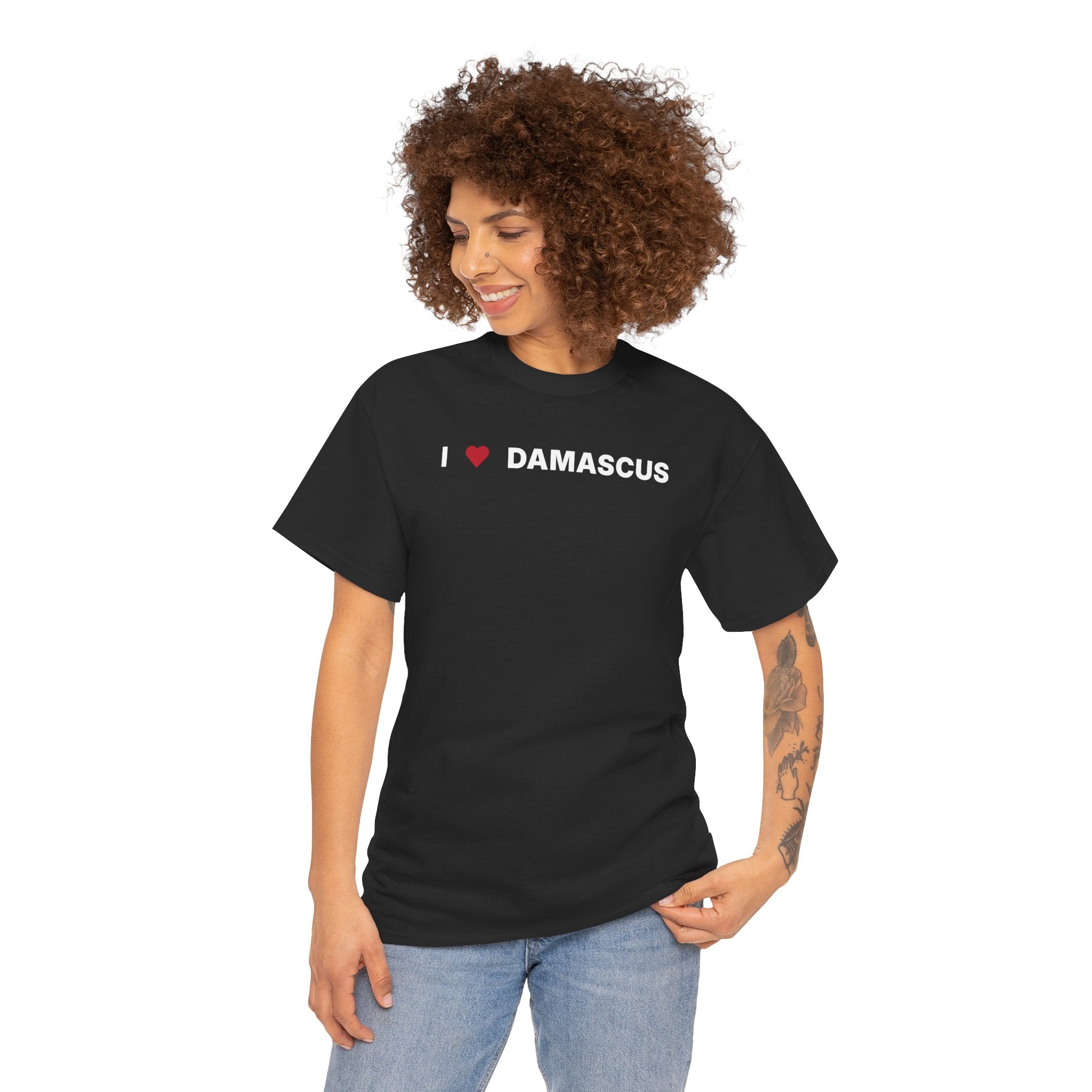 I Love Damascus T-Shirt – Damascus Syria Graphic Tee for Travel & Streetwear