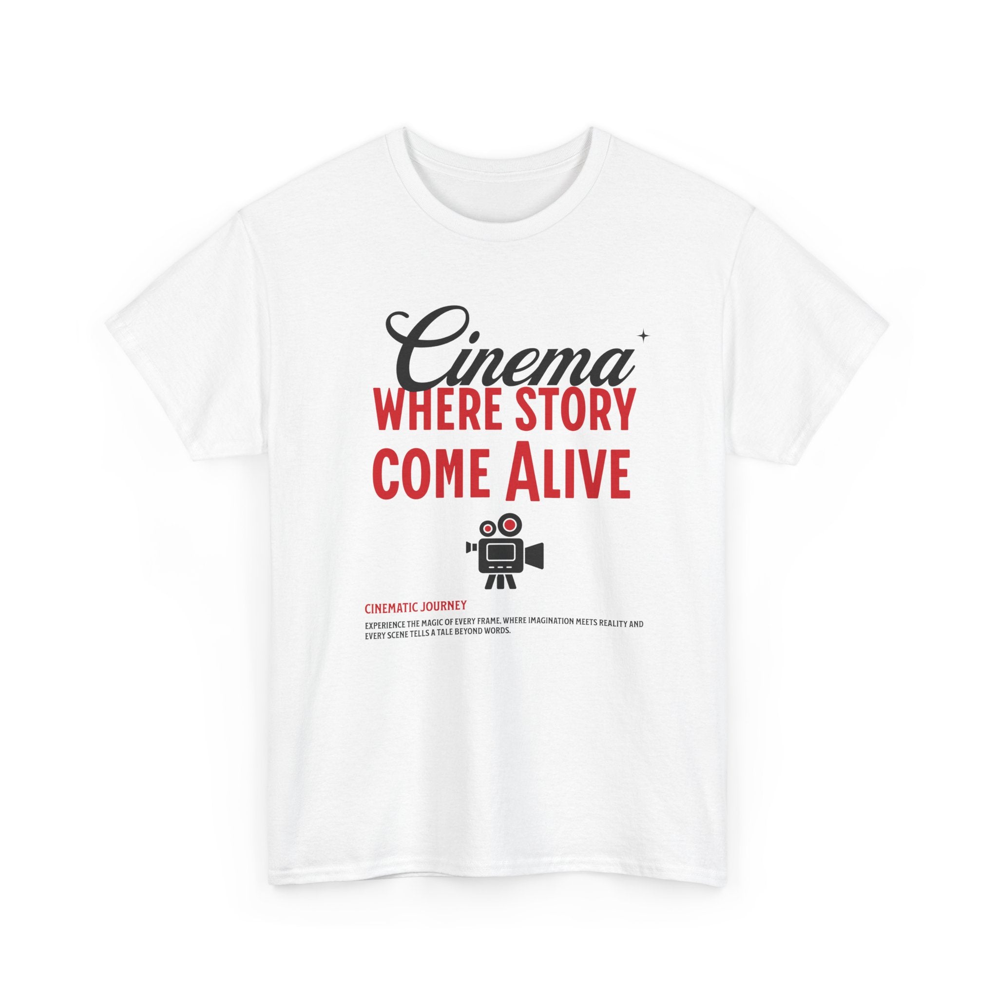 Cinema Where Stories Come Alive W


T-shirt inspired by the magic of filmmaking and the power of visual storytelling. Soft, breathable, and perfect for film lovers, directors, and creatives who bring stories to life through cinema.