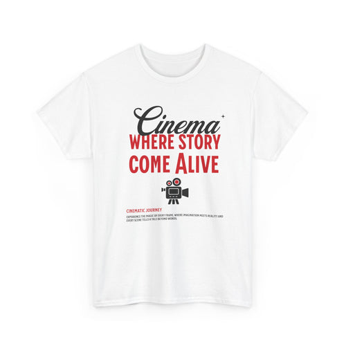 Cinema Where Stories Come Alive W


T-shirt inspired by the magic of filmmaking and the power of visual storytelling. Soft, breathable, and perfect for film lovers, directors, and creatives who bring stories to life through cinema.