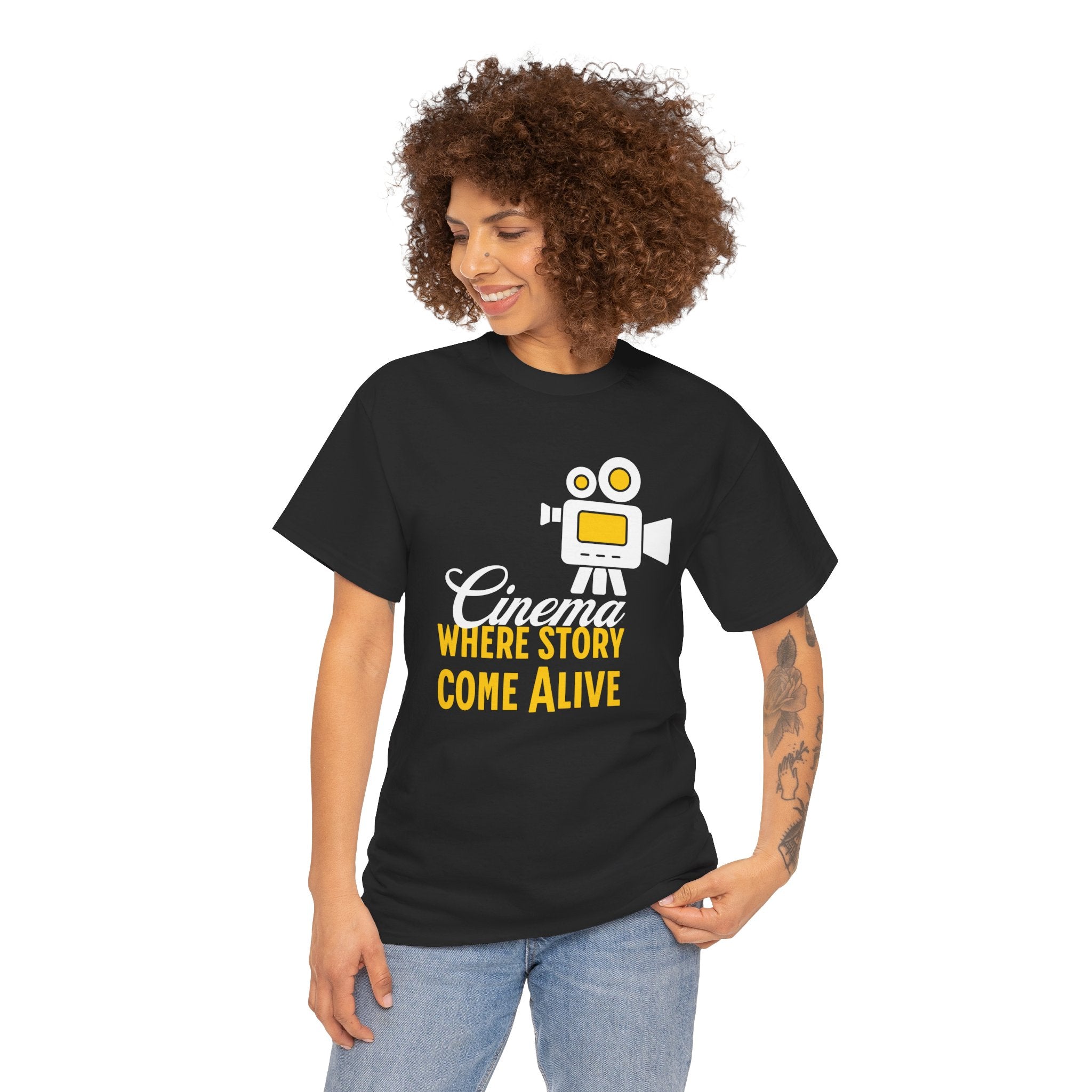 Cinema Where Stories Come Alive T-Shirt – Film & Movie Graphic Tee