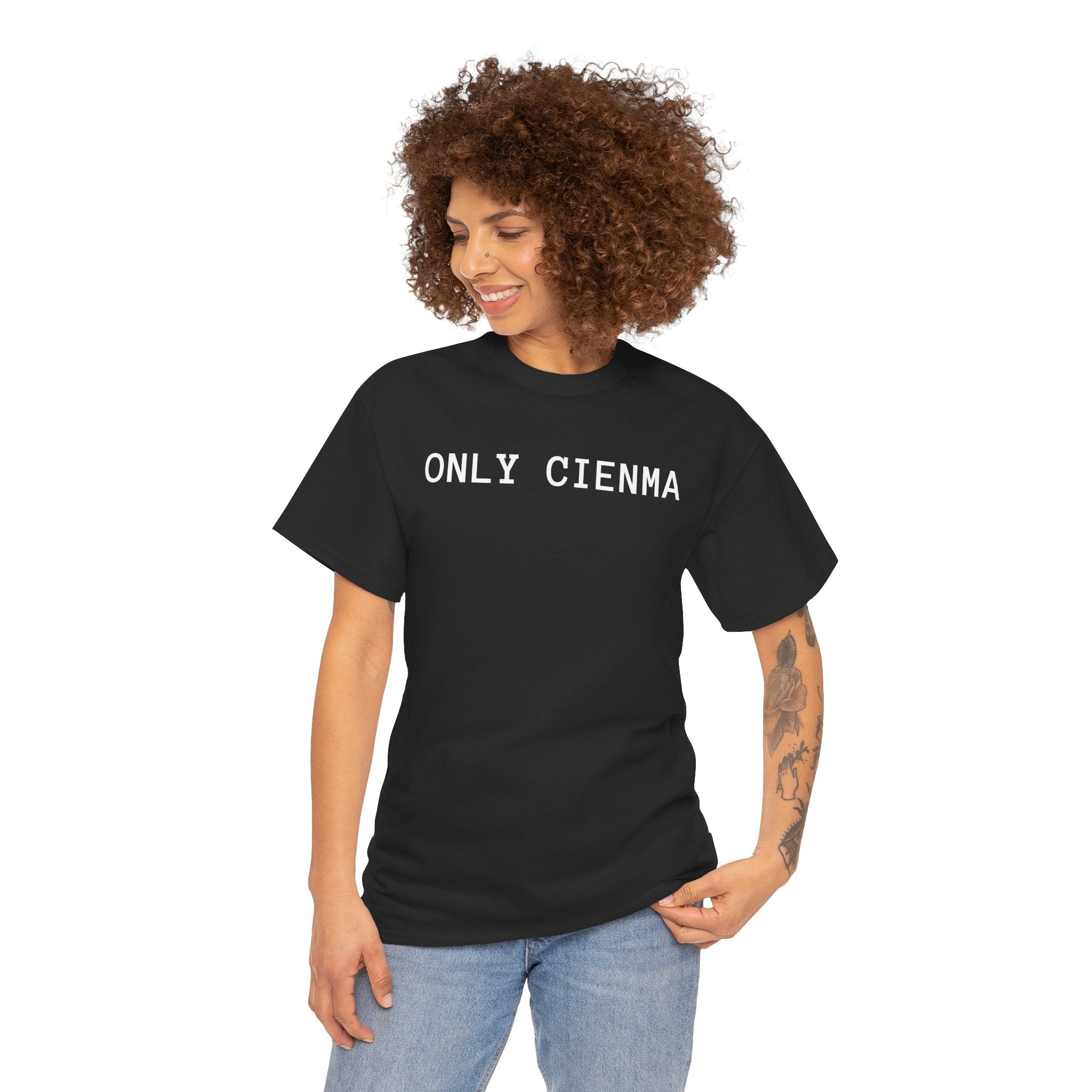 Only Cinema T-Shirt – Minimalist Movie Graphic Tee for Film Lovers
