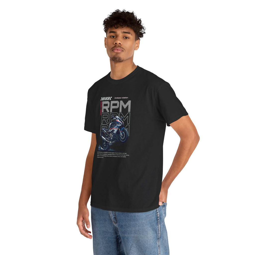 RPM T-Shirt – Motorcycle Streetwear & Engine Speed Graphic Tee
