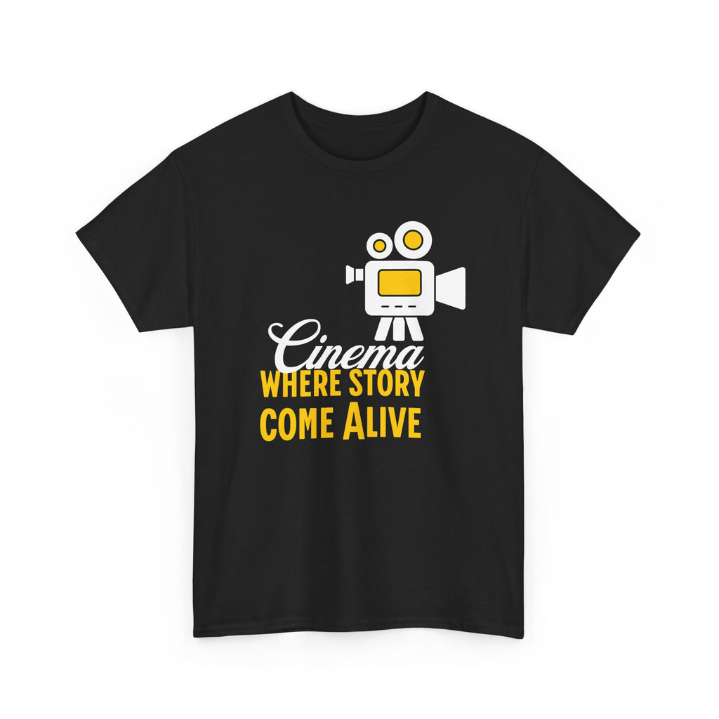 Cinema Where Stories Come Alive T-Shirt – Film & Movie Graphic Tee