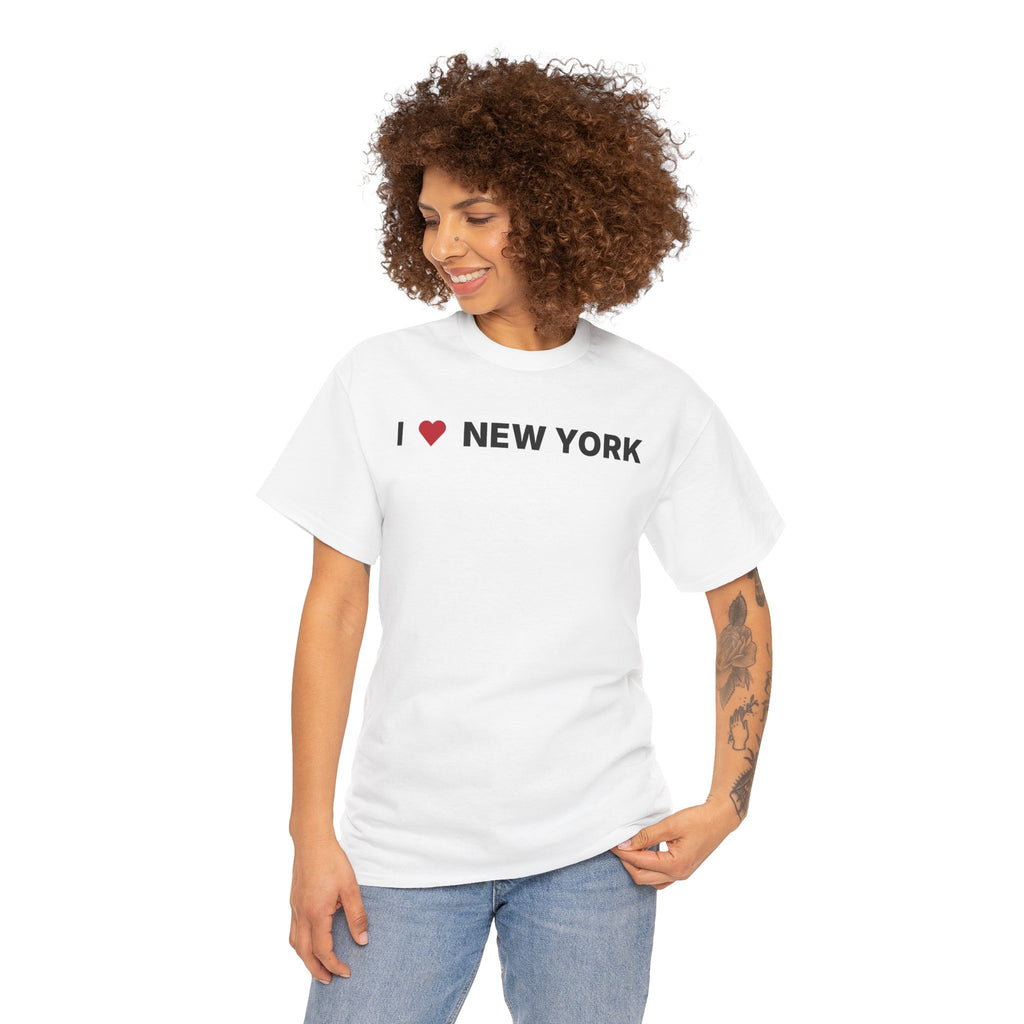 I Love New York White Tee – NYC Graphic T-Shirt for Travel & Streetwear