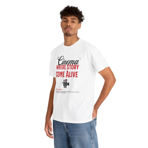 Cinema Where Stories Come Alive W


T-shirt inspired by the magic of filmmaking and the power of visual storytelling. Soft, breathable, and perfect for film lovers, directors, and creatives who bring stories to life through cinema.
