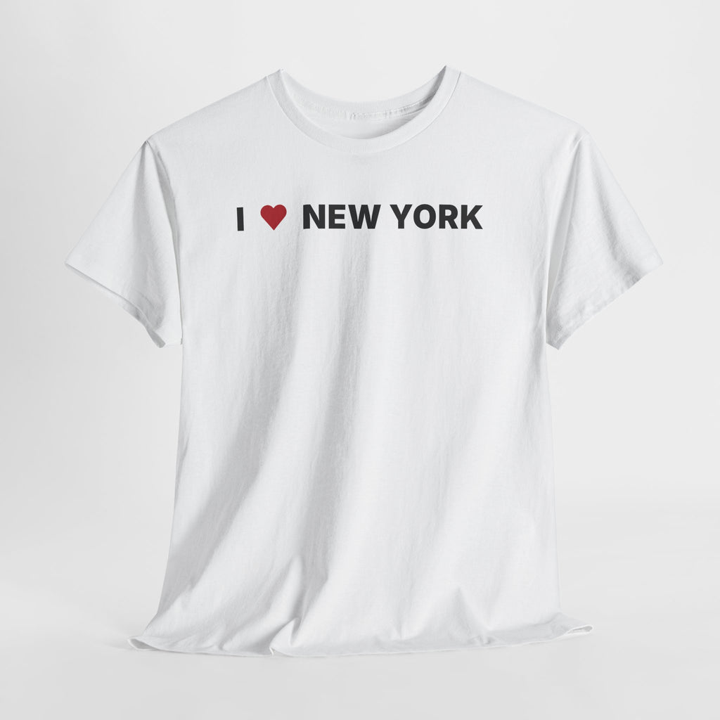I Love New York White Tee – NYC Graphic T-Shirt for Travel & Streetwear