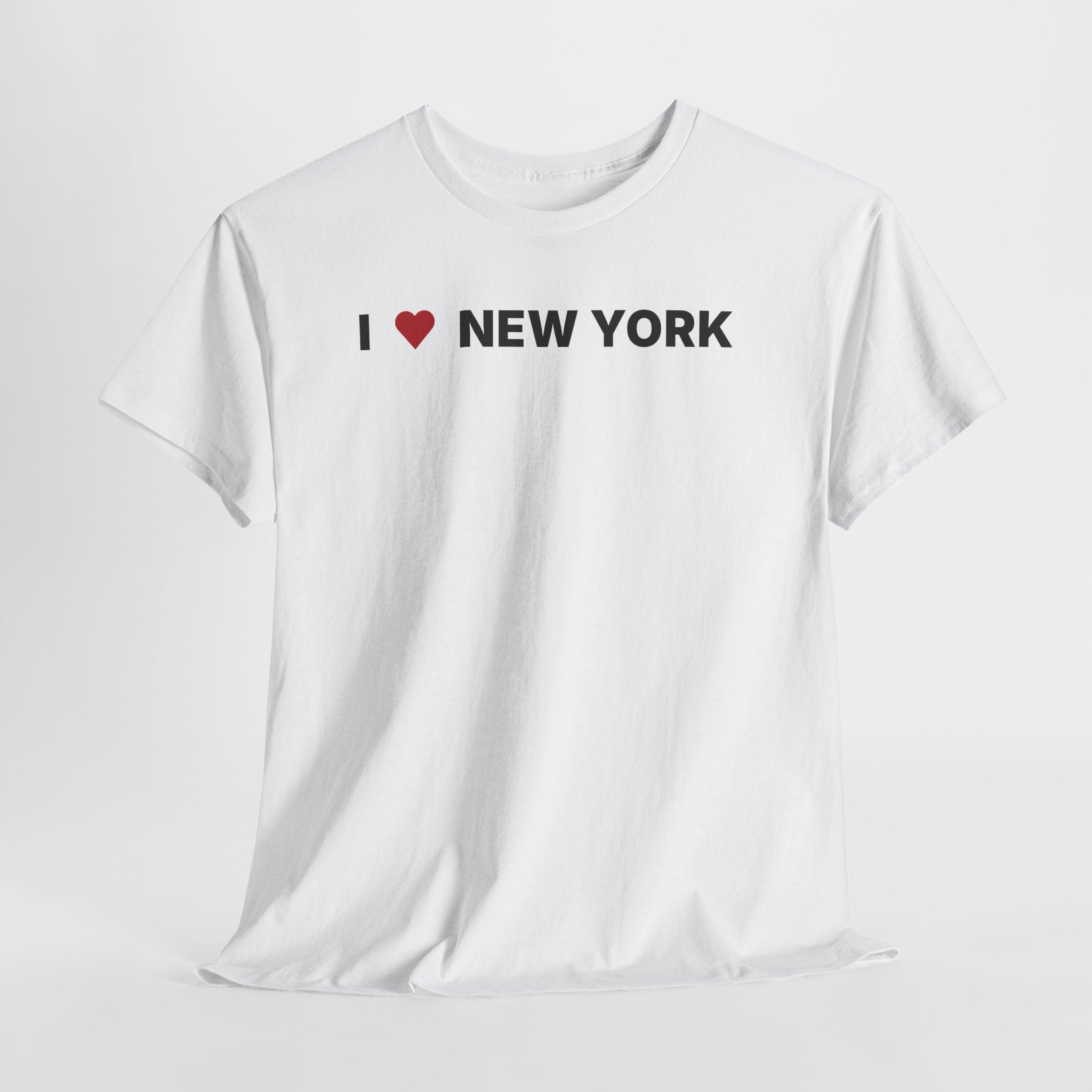 I Love New York White Tee – NYC Graphic T-Shirt for Travel & Streetwear